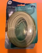 New Old Stock Ivory 25' Line Cord For Phones Modems Fax Machines Telecom Device