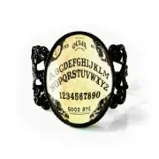 Ouija Board Gothic Halloween Handmade Filigree Ring