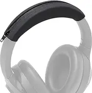 WC BandZ XM3 / XM4 - Silicone Headband Cover for Sony WH1000XM3 & WH1000XM4 Headphones by Wicked Cushions | Enhanced Comfort, Style, & Sweat Protection | Exclusively for Sony XM3 / XM4 | Black