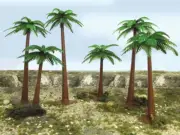 Bachmann Trains 32015 HO Scale 4"- 6" Palm Trees