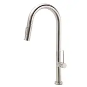 WELS Brushed Nickel 2 Way Spray Kitchen Mixer Pull Out Sink Laundry 360 Swivel Faucet Tap