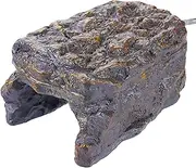 Heat Rocks for Reptiles | Resin Reptile Cave with Heated Basking Stage | Turtle Basking Rock, Habitat Decor, Tank Accessories for Lizards, Snake, Gecko, Reptiles, Amphibians