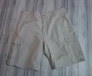 Wrangler Hero Cargo Shorts Rip-Stop Beige Size 38
