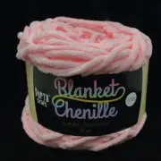 Blanket Chenille - Blanket Polyester Wool 80m - 100g - Solid Light Pink