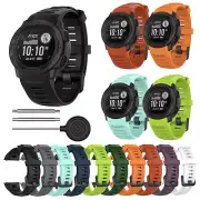 Silicone Watch Band Strap with Tools For Garmin Instinct/Instinct Tide/Tactical