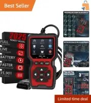 Compact Check Engine Code Reader Scanner with Live Data & Reset Functionality