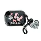 Kuromi Cartoon TPU Protective Case Cover fit Apple AirPods Pro 1st/ 2nd/ 3rd Gen