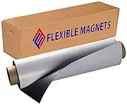 Flexible Magnet Sheet With Adhesive 30mil Thick. Ideal for DIY Projects at Home - Office - Auto - Shop - Crafts and More! (2' x 5')