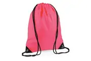 Bagbase Premium Drawstring Bag (Fluorescent Pink) (One Size)