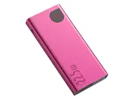 22.5W Digital Display Mini Portable Charging Treasure Ultra-thin Mobile Phone Mobile Power Fast Charging-Red