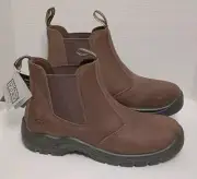 SKECHERS STEEL TOE Size 13 Work Boots ASTM EH Chelsea Type Brand New In Box NOW!