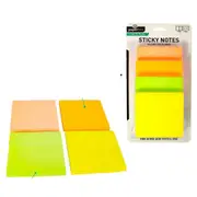 Assorted Sticky Notes Fluro Sticky Notes Reminder Writing Office Memory 300 Sheets Each