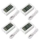 4pcs Digital LCD Thermometer for Aquarium and Freezer Temperature Monitoring