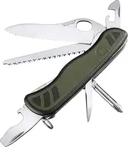 [Victorinox] 0.8461.MWCH Swiss Army Knife, Swiss Soldiers Knife 08, Green/Black,111mm