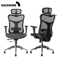 在飛比找PChome24h購物優惠-Backbone Kabuto 人體工學椅(黑框)-黑網座