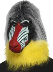 Baboon Full Head Latex Costume Mask