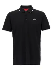[Hugo Boss] Hugo Boss-Dinoso222 Polo Bianco/Nero-Uomo L