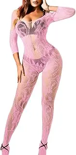 [EHSUYAB] Sexy Fishnet Body Suits Ladies, Lingerie Stockings, Dancer Outfit