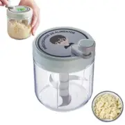 Household Manual Small Garlic Crusher Garlic Puree Scallion Ginger Blender H9I0