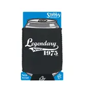 Legendary Since 1975 - Funny Novelty Stubby Holder With Base