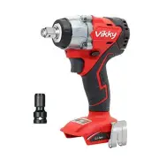 Vikky 1/2 inch Rechargeable Impact Wrench 18V Brushless Co-dress 4 Speed ​​Maxim