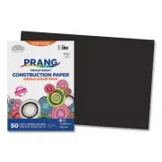 SunWorks 12"W x 18"L Construction Paper Black 50/Pack (6307) P6307-0001