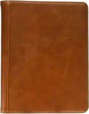 Leather Padfolio with 3 Ring Binder, Organizer Binder Folder Portfolio for A4 No