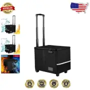 Lightweight Fireproof File Cart on Wheels with Combination Lock for Safe Storage