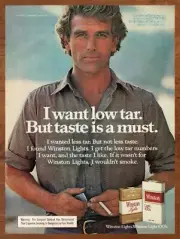 1977 Winston Cigarettes Vintage Print Ad/Poster Retro 70s Man Cave Bar Pop Art