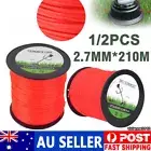 1/2x 2.7mm * 210m Trimmer Line Whipper Snipper Brush Cutter Brushcutter Cord AU