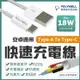 【適用安卓】POLYWELL Type-A To Type-C USB 快充線 快速充電線 公對公 平板 傳輸線 耐插拔
