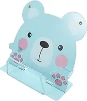 GRADENEVE Adjustable Metal Book Holder Cute Animal Design for Easy Reading Recipes Music Portable Desktop Book Stand for Classroom Home Decor