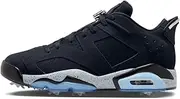 AIR JORDAN 6 LOW GOLF NRG Black Chrome Nike Jordan 6 Low Golf Chrome Golf Shoes FD0204-001 Authentic Import (Black/Chrome