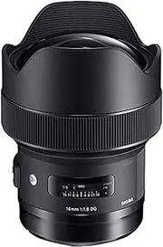 Sigma 4450954 14mm f/1.8 DG HSM Art for Canon, Black