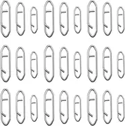 ECSiNG 60PCS Fishing Power Clips Stainless Steel Quick Change Fast Link Lure Weight Snaps Speed Clips Fishing Snap Connector for Freshwater Saltwater 20KG 32KG 50KG