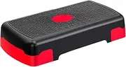 Step Board for Training – Aerobic Stepper Step Trainer | Adjustable Height Training Stepper | Step by Step Exercise Platform | Step Stool with 3 Risers for Strength Training and