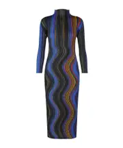 Warp midi dress 2,3,4,5 Black