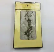 Vintage Valentino Garavani Lace Pattern Pantyhose Tights Japan Size M-L
