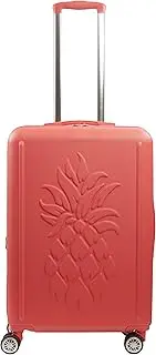 FUL Tommy Bahama Rolling Luggage, Hard-Sided Suitcases with Spinner Wheels, Coral, 26.5 Inch, Tommy Bahama 26.5 Inches Rolling Luggage, Hard-Sided Suitcases with Spinner Wheels