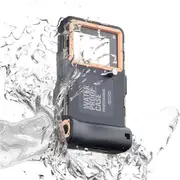 Nevenka Underwater Diving Snorkeling Phone Case 15m Waterproof Cellphone Case with Lanyard for iPhone Galaxy Huawei Moto All Series-Blue