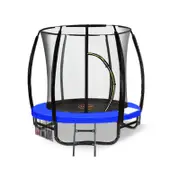 Kahuna 6ft Trampoline Free Safety Net Spring Pad Mat Ladder -blue