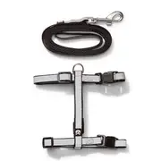All Day Reflective Thin Cat Harness & Lead Set Black