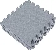 ULTECHNOVO Eva Ground Protection Mats Set 4pcs Interlocking Workout Tiles for Appliances Sound Absorbing Scratch-Resistant