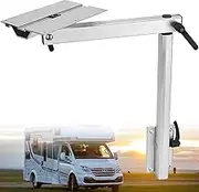 RV Table Furniture Legs, Removable Aluminum Alloy Table Leg Bracket, 360° Rotation Lightweight Laptop Desk Legs with Accessories, 100kg Load, Adjustable Height, for RV, Boat Seating, Yachts