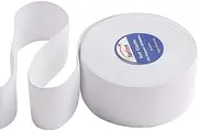HANFINEE 2 Inch Wide Sew on Elastic Band Knitted Elastic with Heavy Stretch for Sewing Crafts DIY,Waistband,Bedspread,Cuff (White,10 Yards)