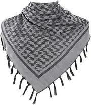 [generic] Houndstooth Scarf Shawl for Men Women Multifunctional Head Scarf Unisex Shemagh Versatile Outdoor Scarf Shawl Daily