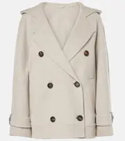[Brunello Cucinelli] Brunello Cucinelli Wool and cashmere jacket AU 16 beige