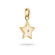Buy Connect Charm star with white stone in Gold by Thomas Sabo online - THOMAS SABO Australia