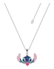 [Couture Kingdom] Disney Lilo and Stitch Enamel Necklace Pendant 47cm in Silver