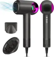 Hair Dryer, 16000 RPM Brushless Motor, Negative Ionic Blow Dryer for Fast Drying